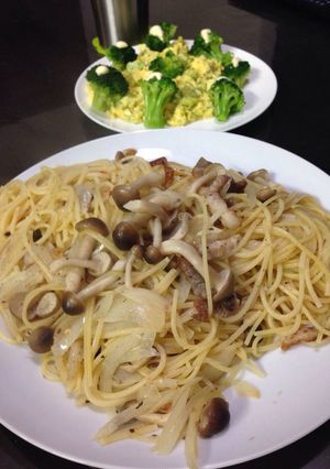 パンチェッタとアンチョビときのこのパスタ-レシピのメイン写真