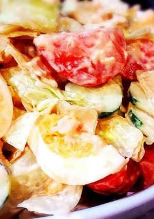 ツナと玉子のサラダ☆オーロラソース-レシピのメイン写真