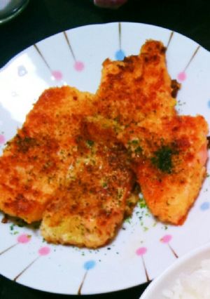 サクふわ♪サーモンのパン粉揚げ☆*。-レシピのメイン写真