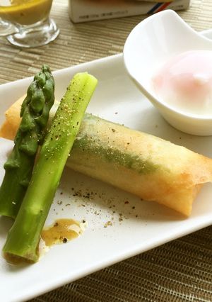 パリとろカマン✿太っちょアスパラ添え-レシピのメイン写真