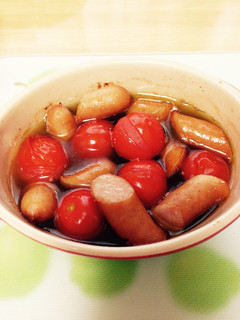 トマトとアスパラガスの野菜アヒージョ-レシピのメイン写真