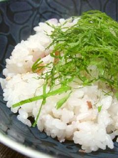 簡単すぎる・・・。梅と大葉ご飯!-レシピのメイン写真