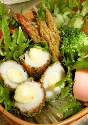 お弁当に☆1本からのちくわの磯辺揚げ-レシピのメイン写真