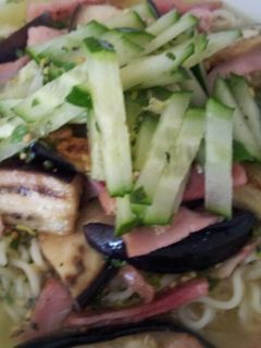 夏野菜とベーコンの冷やし塩ラーメン-レシピのメイン写真
