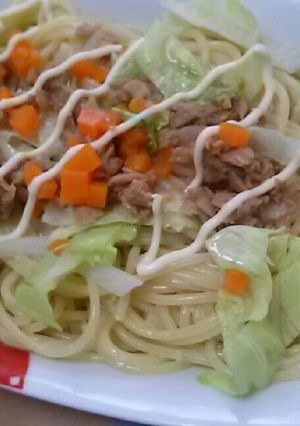 丼にもなる!照り焼きツナサラダパスタ♪-レシピのメイン写真