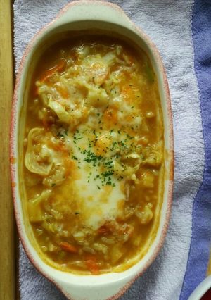 カレーリゾットでドリア-レシピのメイン写真