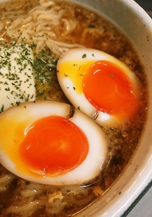 レンジで煮たまご(味付けたまご)-レシピのメイン写真