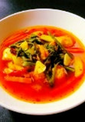 タラの芽とチキンの柚胡椒のスープ-レシピのメイン写真
