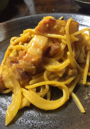 最近のウニ納豆パスタ覚書バージョン-レシピのメイン写真