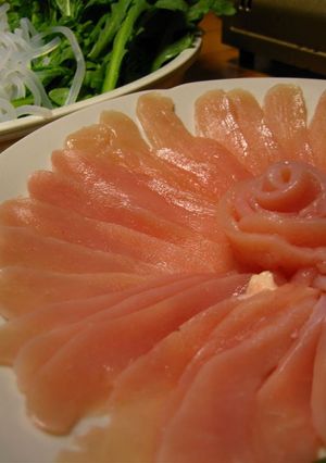 ヘルシー♪鶏ムネ肉のしゃぶしゃぶ鍋-レシピのメイン写真