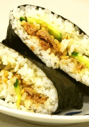 南島原市特産 ☆ 納豆味噌おにぎらず ☆-レシピのメイン写真