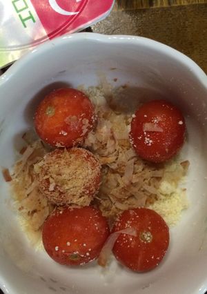 凍結プチトマトの粉ドレサラダv-レシピのメイン写真
