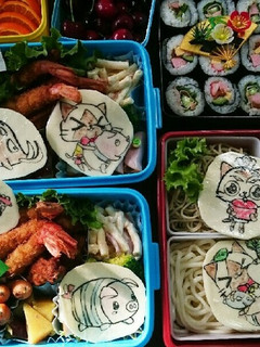 運動会☆キャラ弁☆モンハン2015-レシピのメイン写真