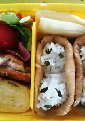 1才10ヶ月のお弁当にお稲荷さん-レシピのメイン写真