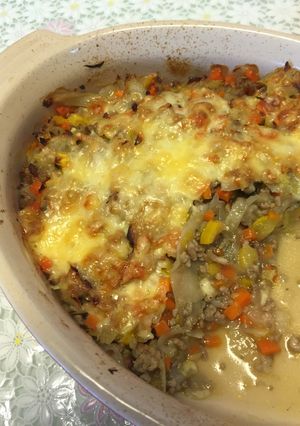 ひき肉とたっぷり野菜のオーブン焼き☆-レシピのメイン写真