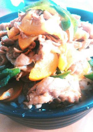 ズッキーニ入りスタミナ丼♡カレー風味-レシピのメイン写真