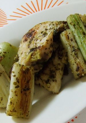 鶏胸肉のバジルソース焼き-レシピのメイン写真