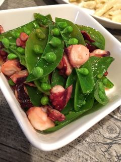 タコとスナップえんどうの炒め物-レシピのメイン写真
