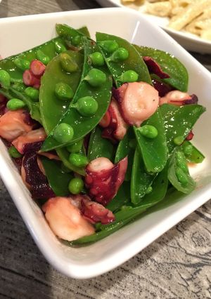 タコとスナップえんどうの炒め物-レシピのメイン写真