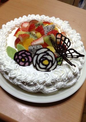 結婚記念日のケーキ-レシピのメイン写真
