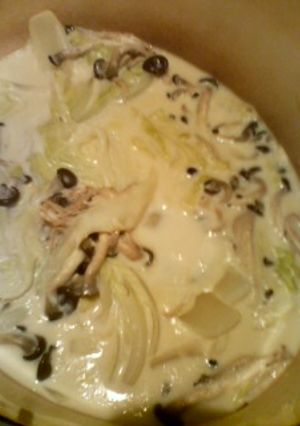 冬白菜としめじのクリーム煮-レシピのメイン写真