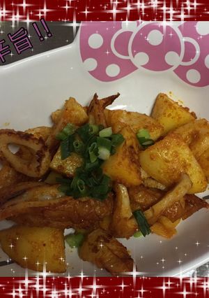 ちくわとジャガイモの辛旨炒め-レシピのメイン写真
