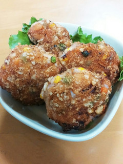 イカと山芋バーグ-レシピのメイン写真