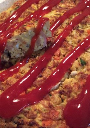 チーズたっぷりオープンオムレツ-レシピのメイン写真
