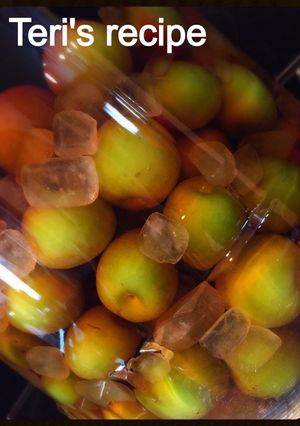 ビート氷砂糖(甜菜糖)とブランデーの梅酒-レシピのメイン写真