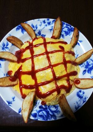 ヒマワリオムライス～♪-レシピのメイン写真