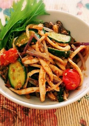 イカと野菜のピリ辛味噌炒め-レシピのメイン写真