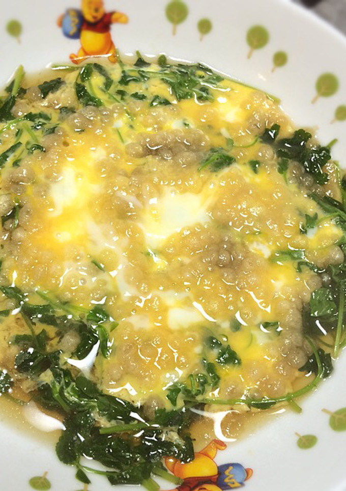 ニラと揚げ玉のたまごとじ-レシピのメイン写真