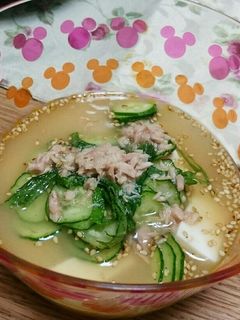 暑い時にぴったり☆冷たい味噌汁(冷汁風)-レシピのメイン写真