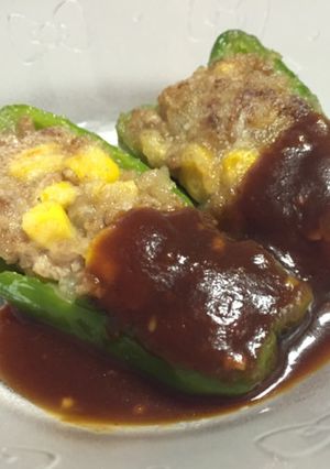 ピーマンの肉詰め-レシピのメイン写真