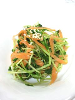豆苗とにんじんのナムル-レシピのメイン写真
