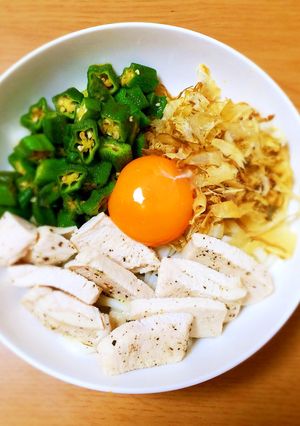 釜玉♡サラダうどん-レシピのメイン写真
