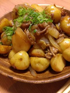 ちびっこ新じゃがの甘辛揚げ煮-レシピのメイン写真