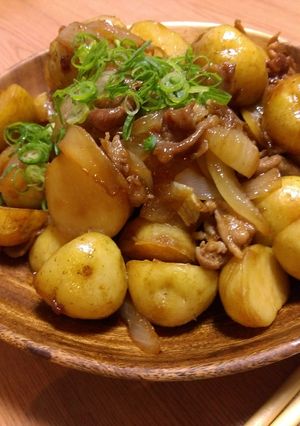 ちびっこ新じゃがの甘辛揚げ煮-レシピのメイン写真