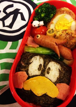 【野球キャラ弁】つば九郎のり弁-レシピのメイン写真