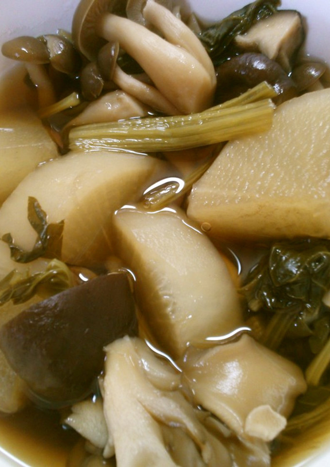 簡単　和食！　大根と小松菜　きのこの煮物-レシピのメイン写真