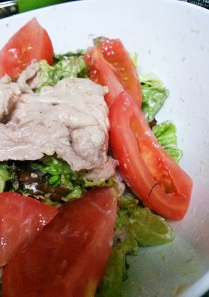 ポン酢で美味しい冷しゃぶサラダ☆-レシピのメイン写真