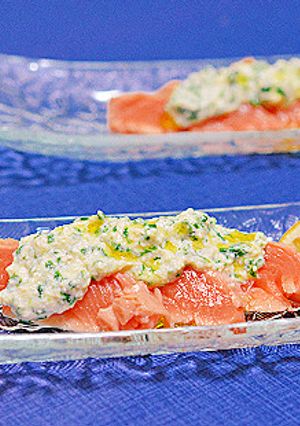 香味漬けレアサーモン ☆ お豆腐ソース-レシピのメイン写真