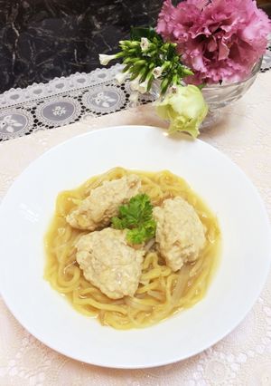 シャンタンスープ♡鶏団子ラーメン-レシピのメイン写真