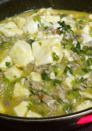 大根の葉と豆腐のピリ辛麻婆風☆-レシピのメイン写真