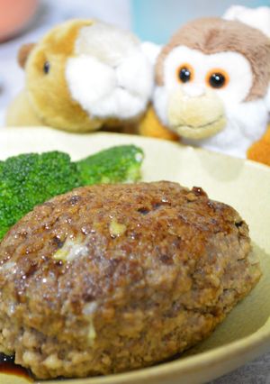 *アボカドチーズハンバーグ☆わさび醤油で-レシピのメイン写真