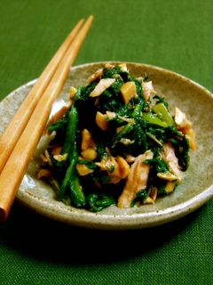 *春菊のピーナッツ味噌和え*-レシピのメイン写真