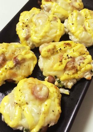 簡単!はんぺん団子のチーズオーブン焼き✩-レシピのメイン写真