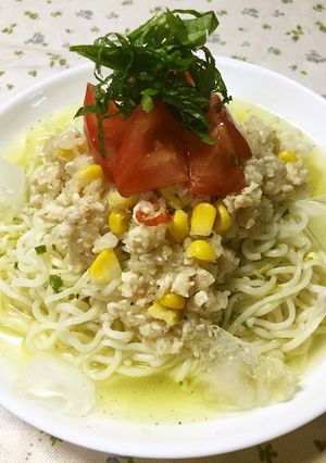 肉おろしアジアン冷やしぶっかけ塩らーめん-レシピのメイン写真