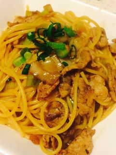 さっぱり!豚肉とねぎの和風パスタ-レシピのメイン写真