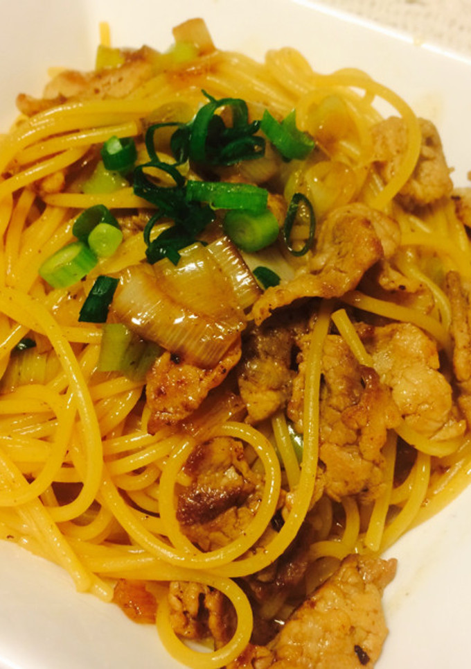 さっぱり！豚肉とねぎの和風パスタ-レシピのメイン写真